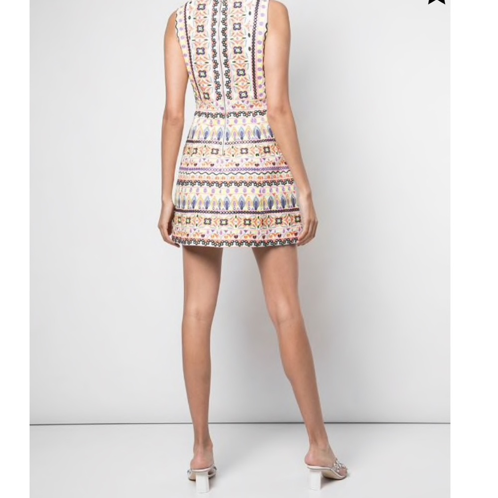 Alice + Olivia Embroidered mini Dress - Picture 3 of 8